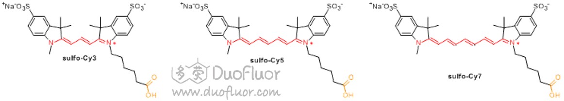 磺化Cy染料化学结构